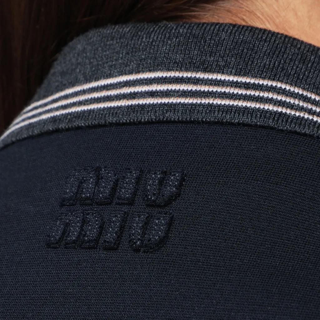 Miu Miu Two-Toned Polo Sweatshirt