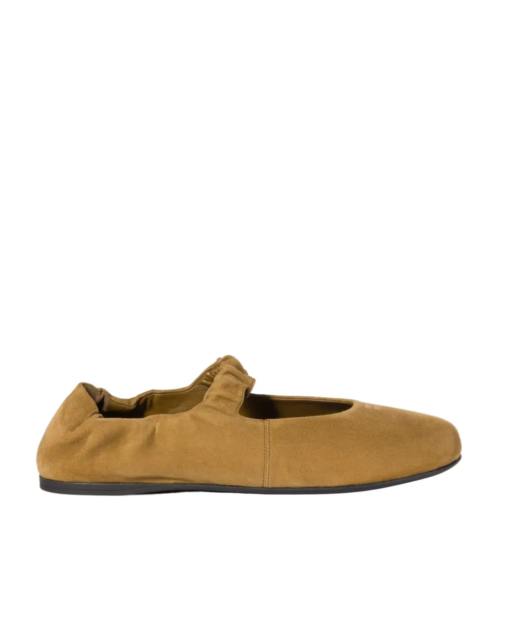 Miu Miu Logo-Detailed Ballet Flats