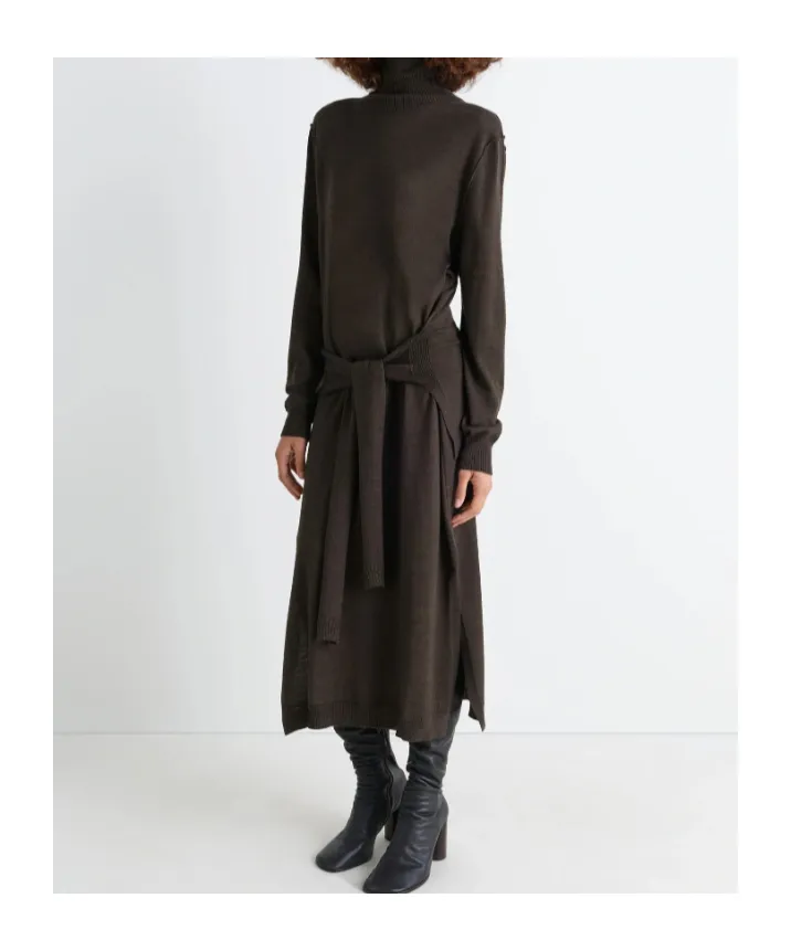 Lemaire Turtleneck Long Sleeved Midi Dress