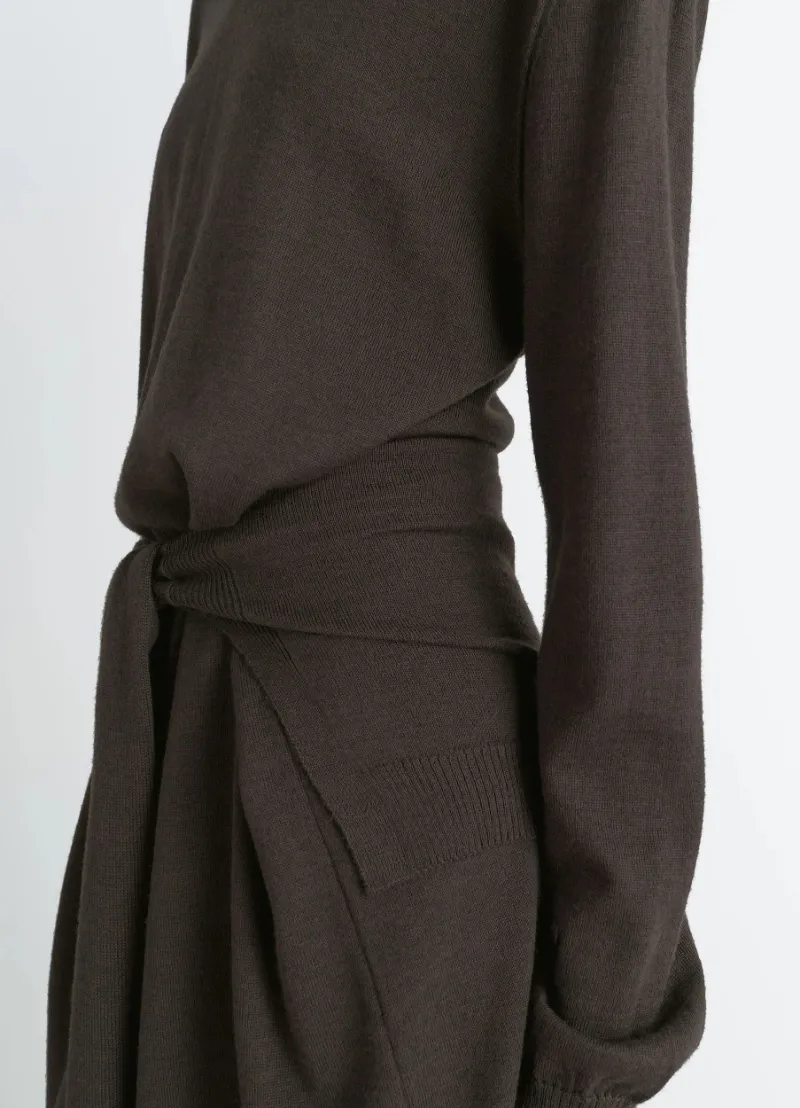 Lemaire Turtleneck Long Sleeved Midi Dress