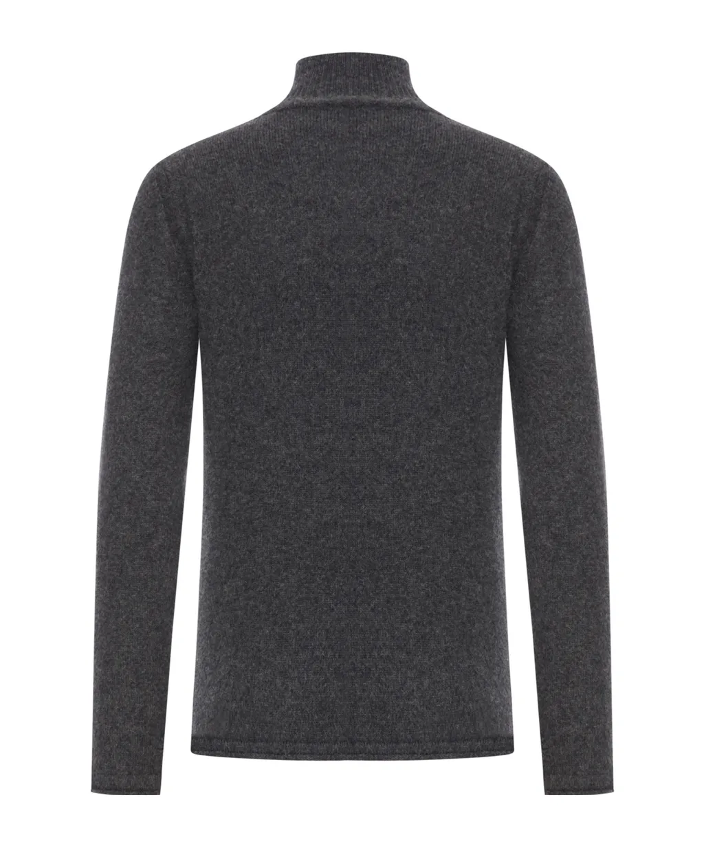 High-Neck Wool Sweater
