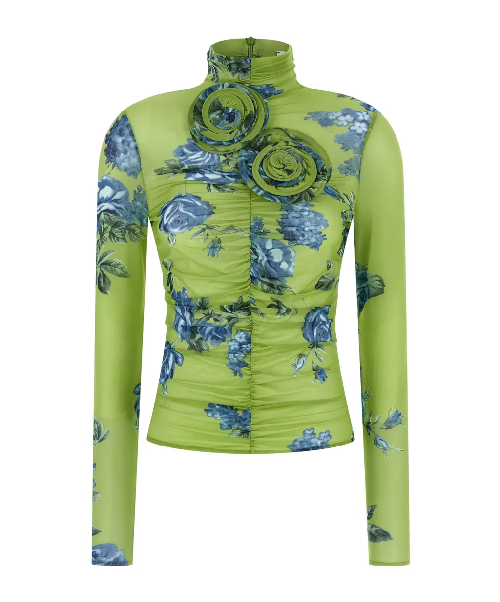 Magda Butrym Longsleeve Rose Detail Top