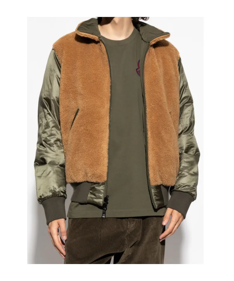 Sherpa-Collar Bomber Jacket