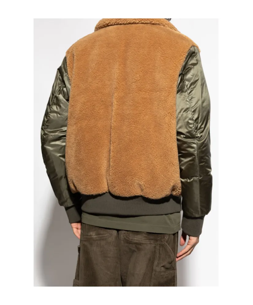 Sherpa-Collar Bomber Jacket