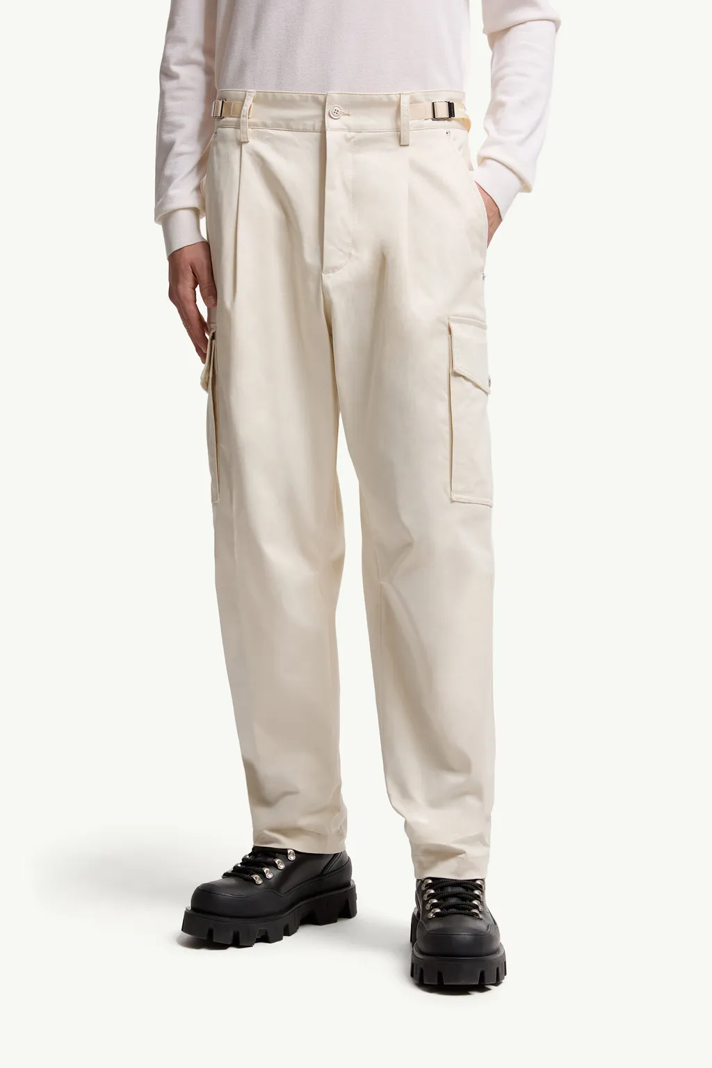 Cotton Gabardine Cargo Pants