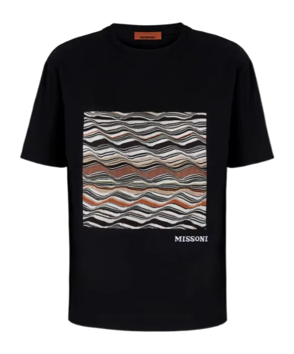 Missoni Wave Patterned Crewneck T-Shirt