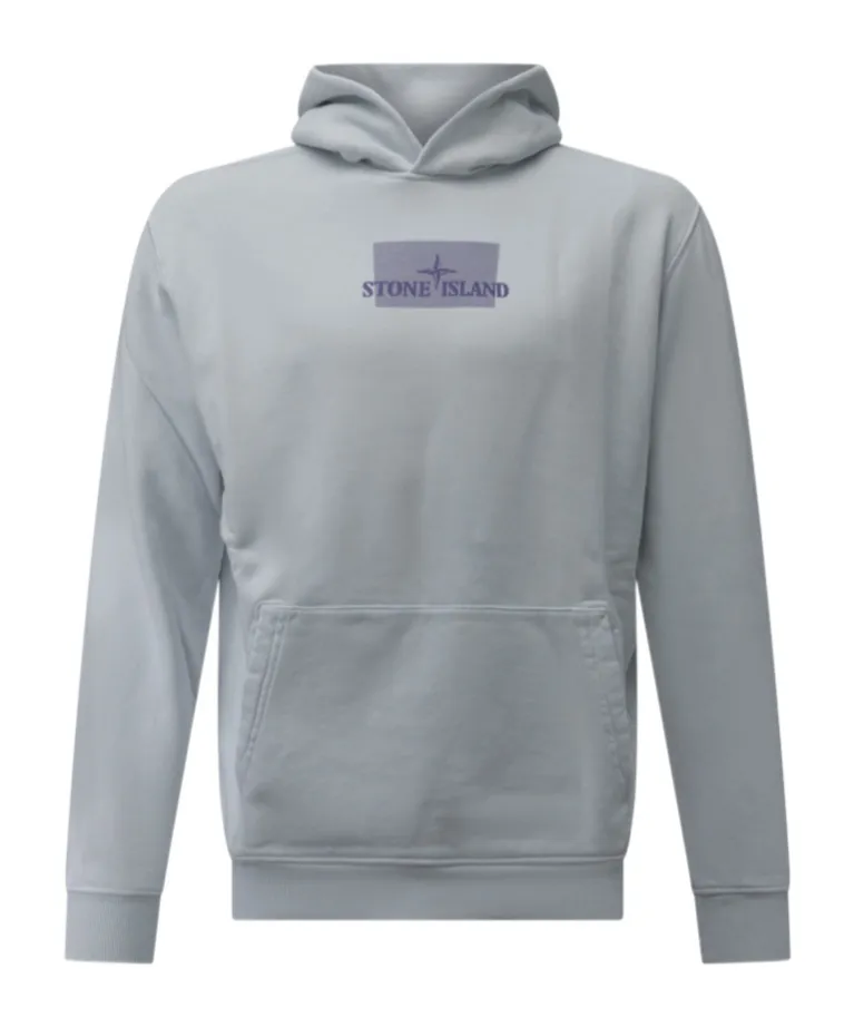 Grid-Print Hoodie