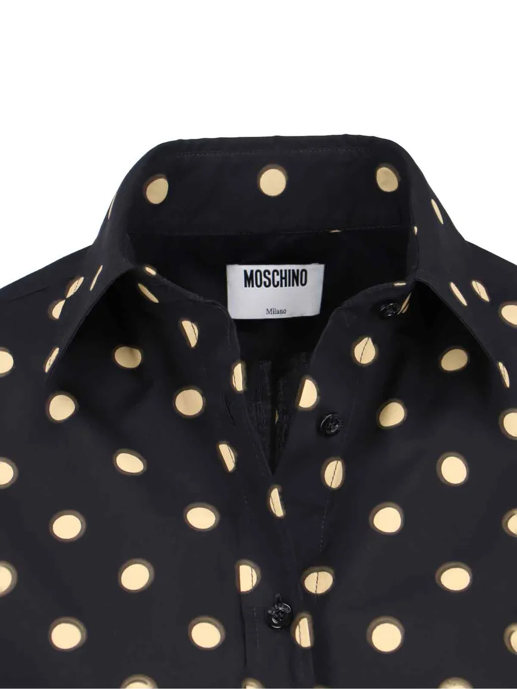 Moschino Dot Printed Buttoned Blouse