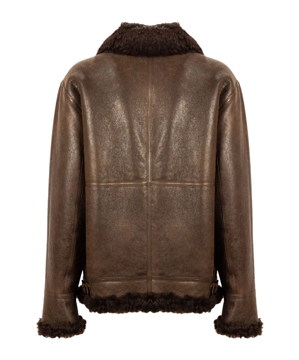 P.A.R.O.S.H. Shearling-Trimmed Jacket