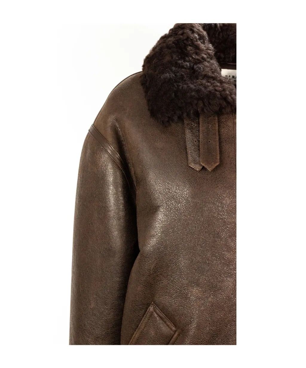 P.A.R.O.S.H. Shearling-Trimmed Jacket