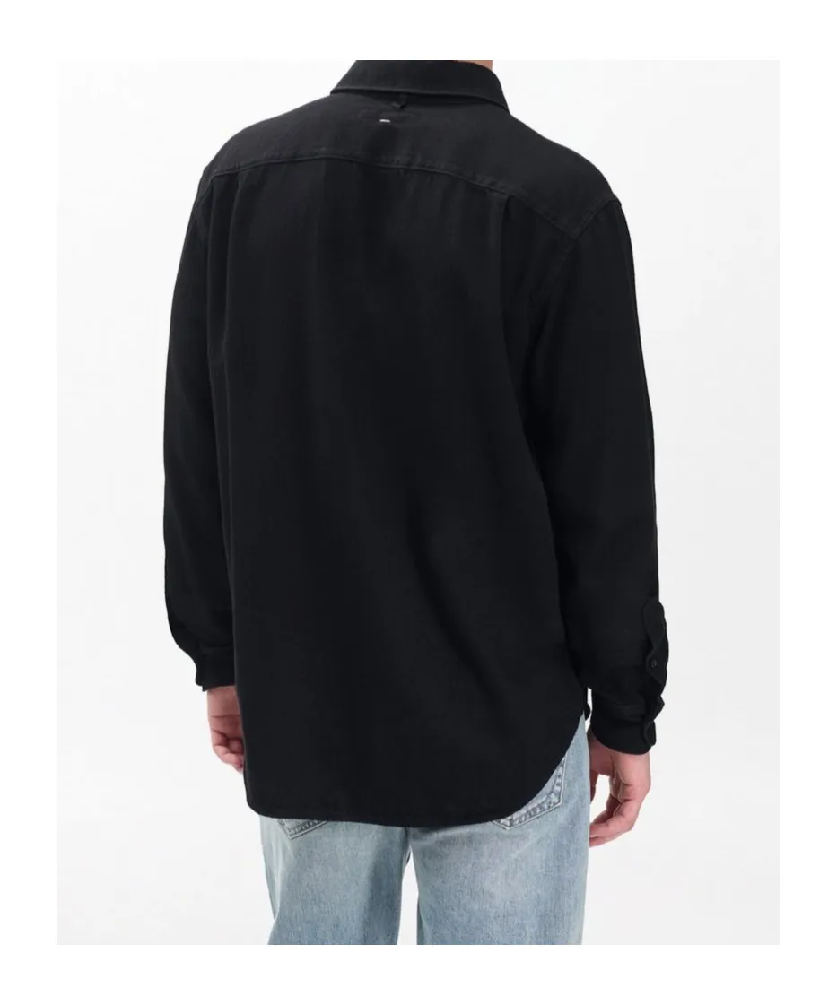 Long-Sleeved Denim Shirt