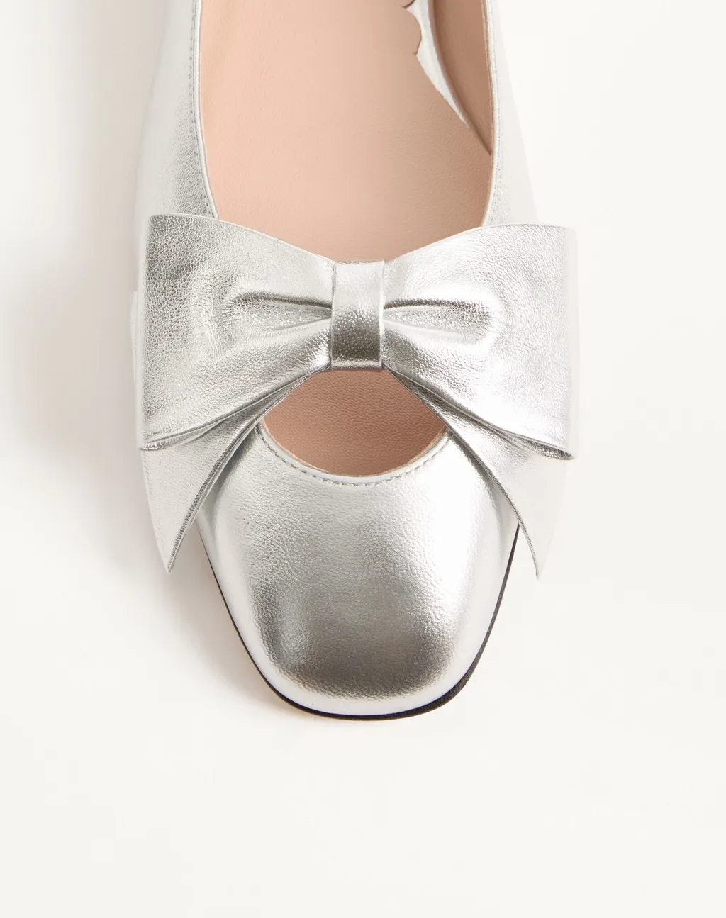Bowow Ballerina In Laminated Nappa