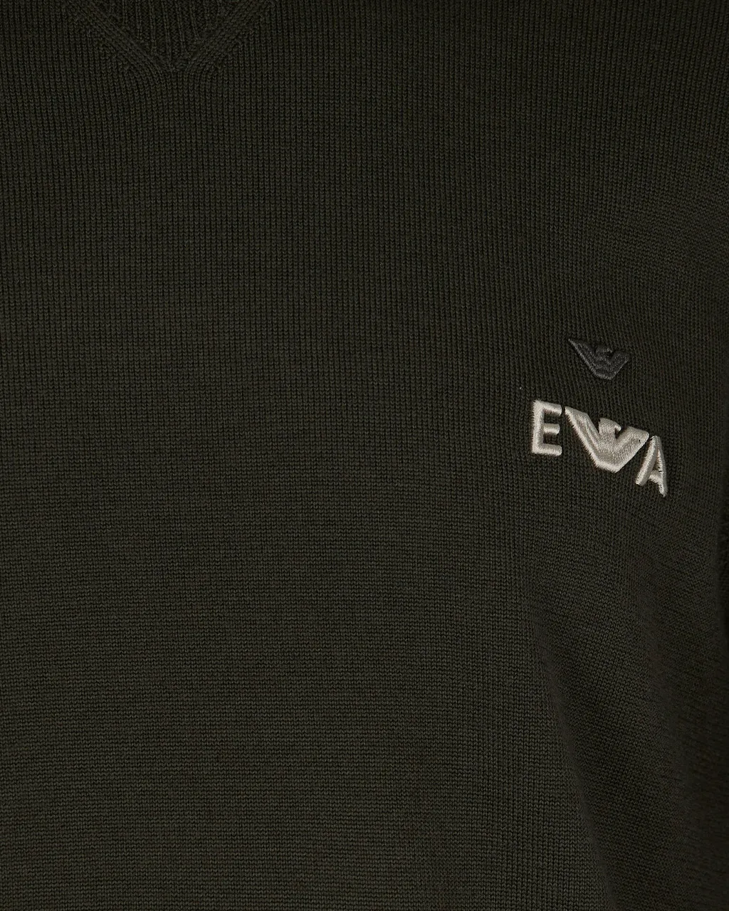 Emporio Armani Logo-Embroidered Crewneck Jumper