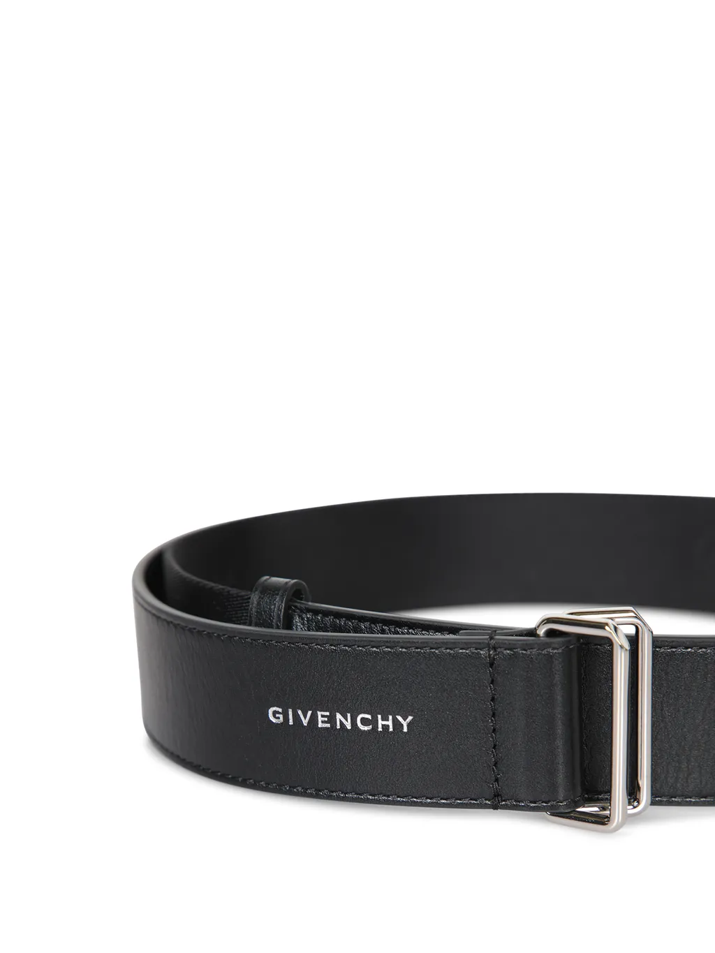 Givenchy Logo Printed Double Buckle Belt