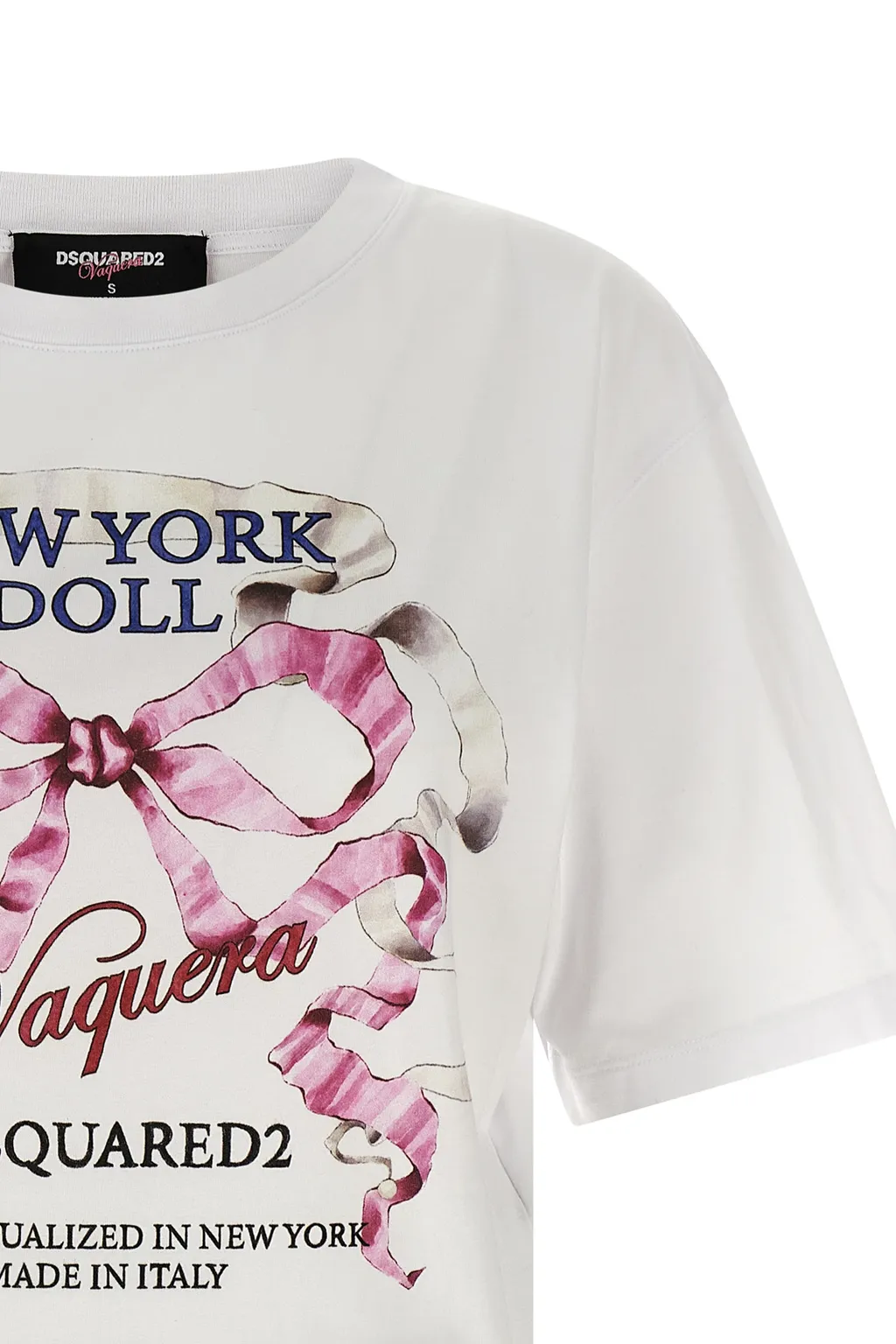 Crew-Neck Front-Print Top