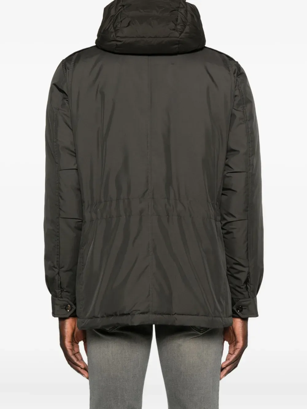 Hooded Flap-Pocket Jacket