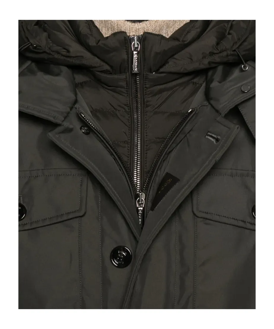 Hooded Flap-Pocket Jacket