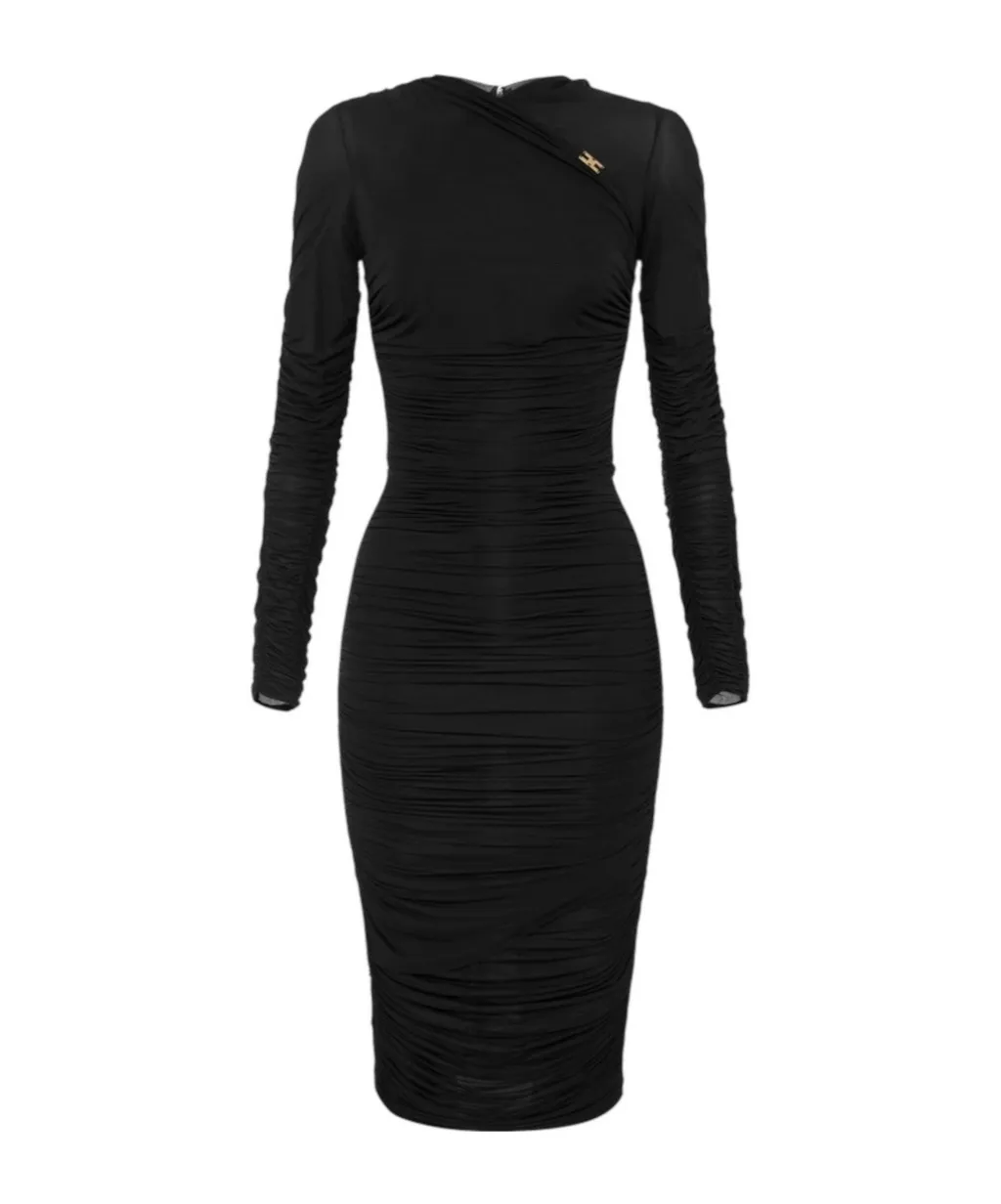 Elisabetta Franchi Draping Jersey Dress