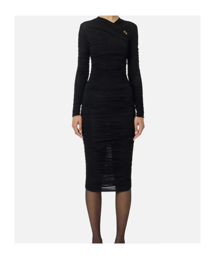Elisabetta Franchi Draping Jersey Dress