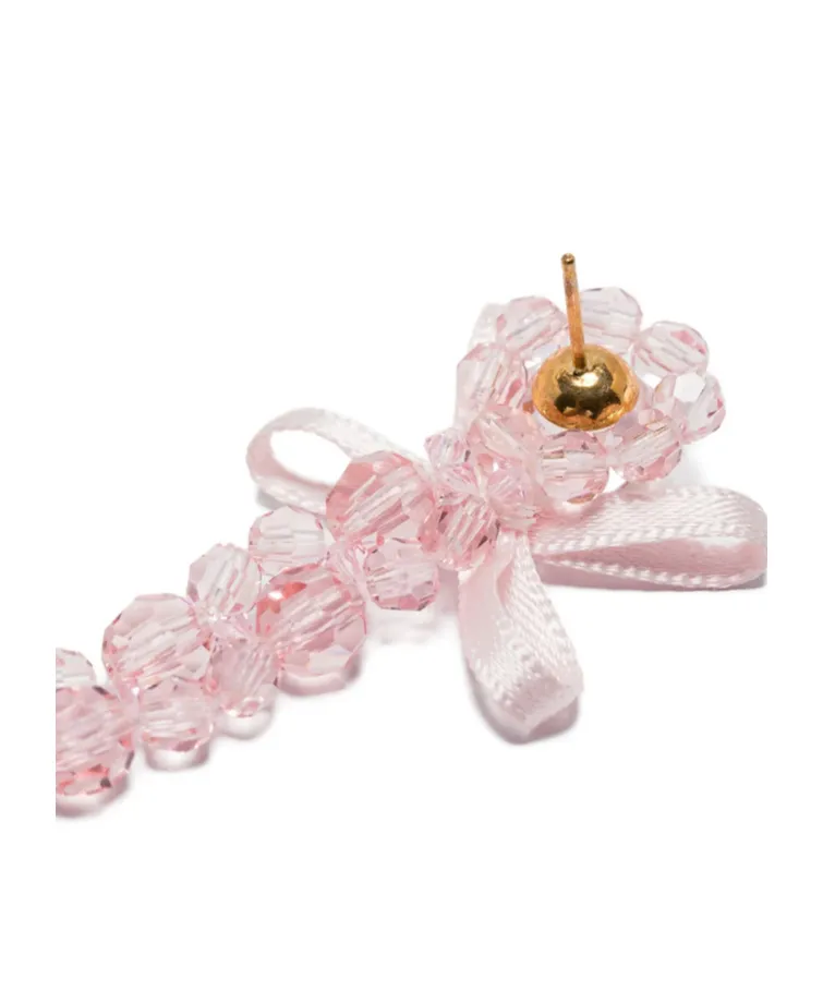 Simone Rocha Bow-Detail Embellished Earrings