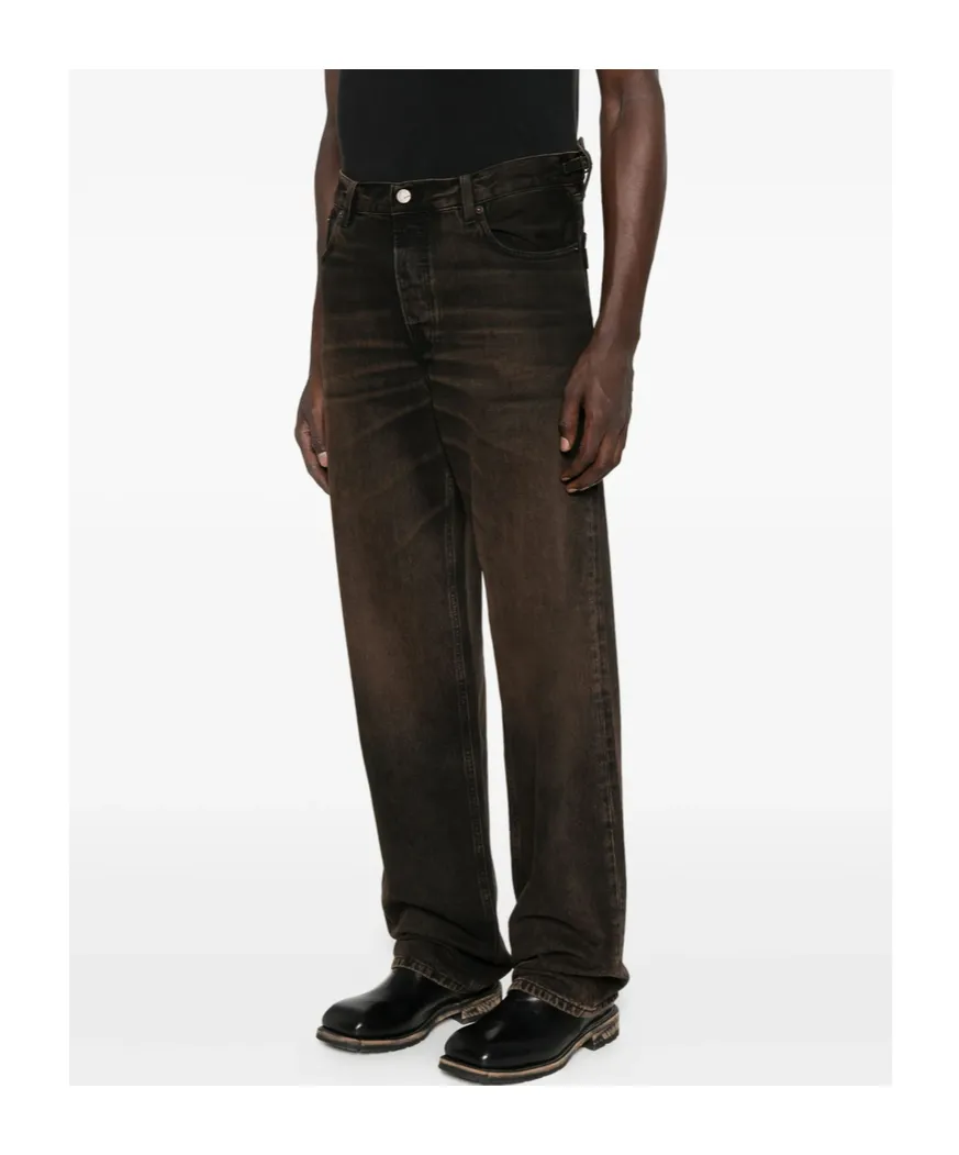 Denim Trousers With Belt Loops