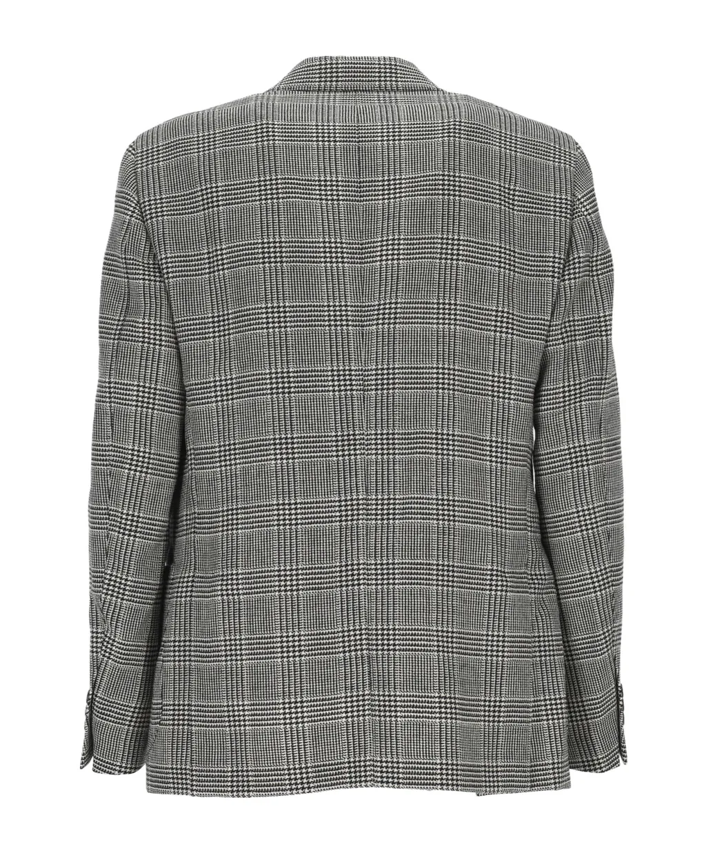 Lardini Checked Single-Breasted Blazer