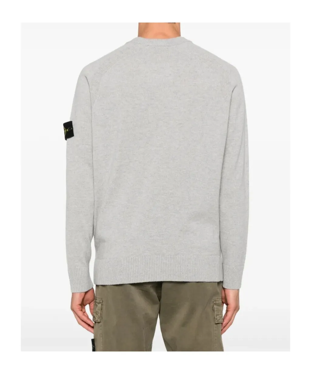 Stone Island Logo Patch Crewneck Sweater