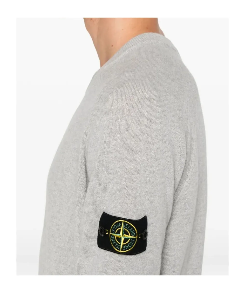 Stone Island Logo Patch Crewneck Sweater