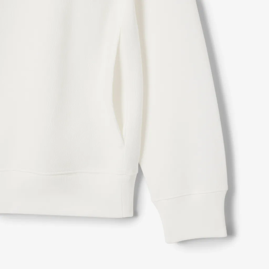 Zip-Up High Neck Interlock Sweatshirt