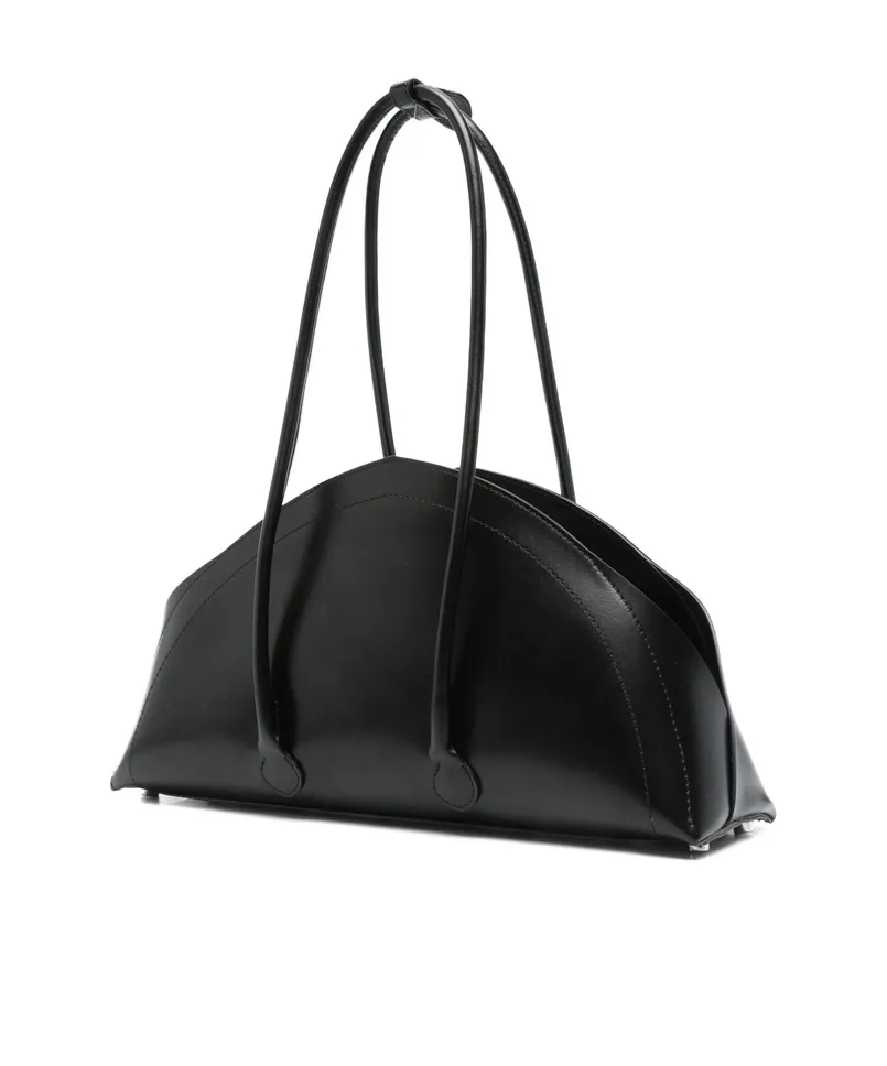 Logo Zipper Shoulder Bag