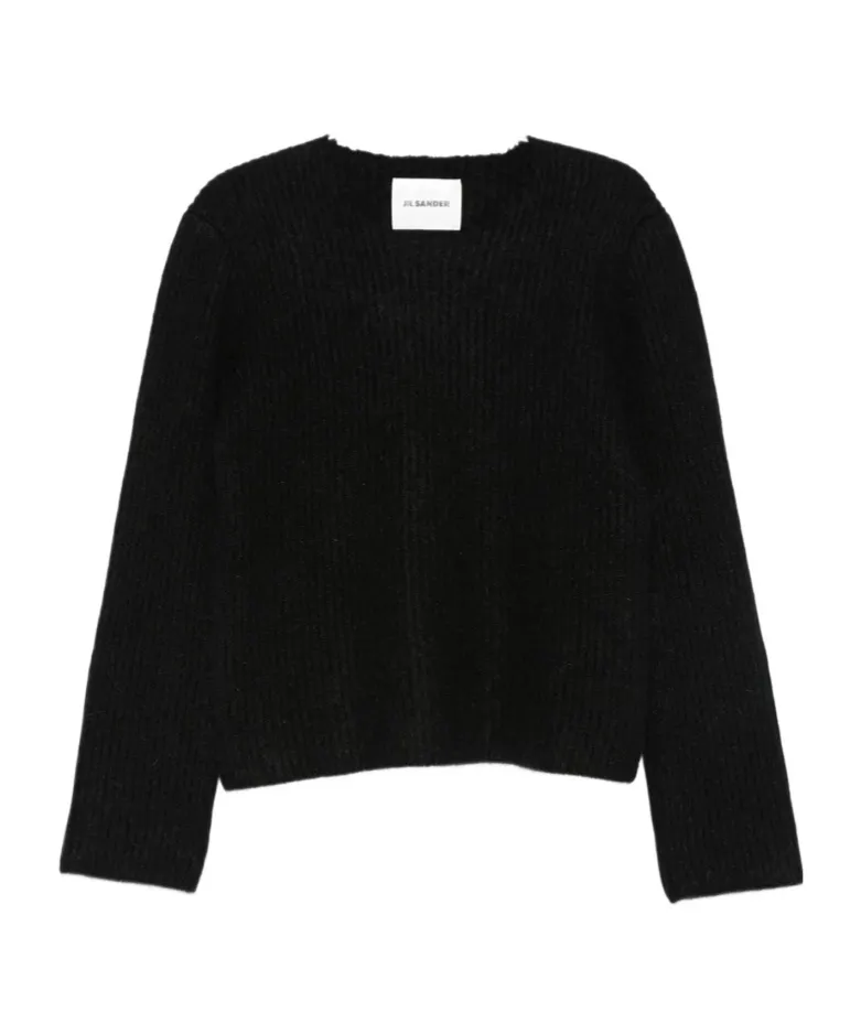 Ribbed Wool-Mohair Blend Sweater