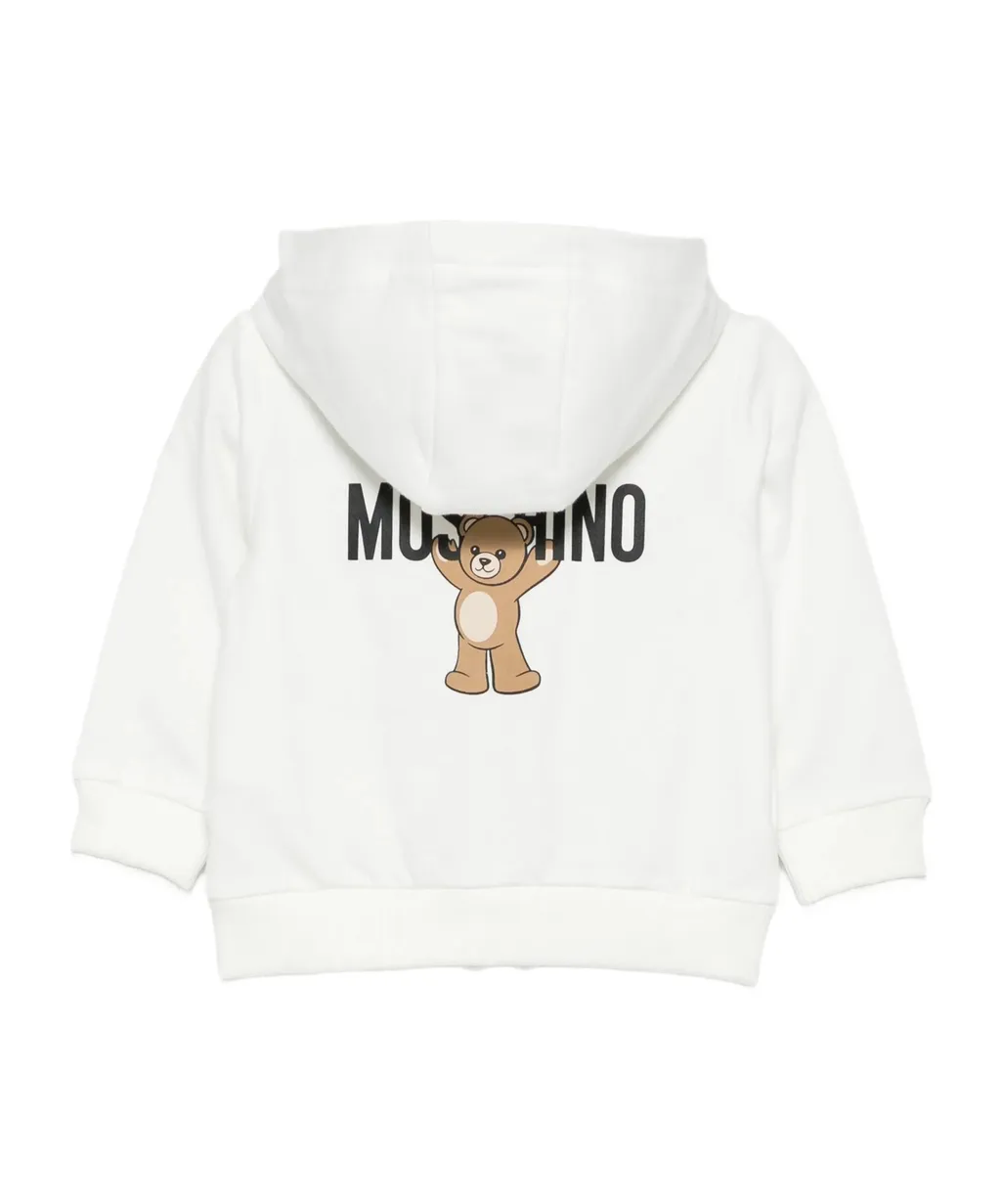 Logo-Print Zip-Up Hoodie