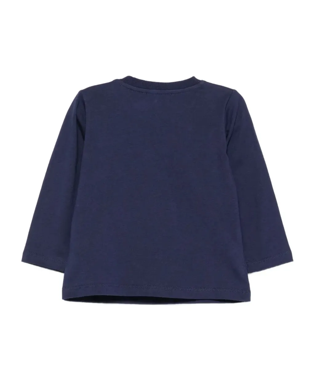 Teddy-Print Long-Sleeve Top