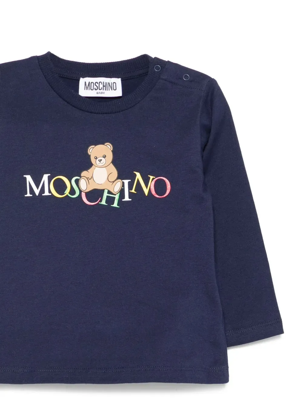 Teddy-Print Long-Sleeve Top