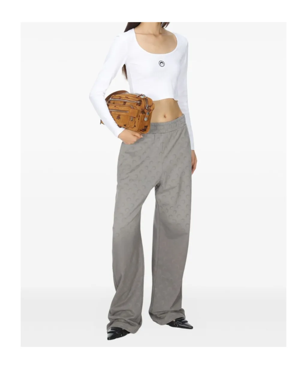 Round-Neck Long-Sleeved Fitted Short-Sleeved T-Shirt