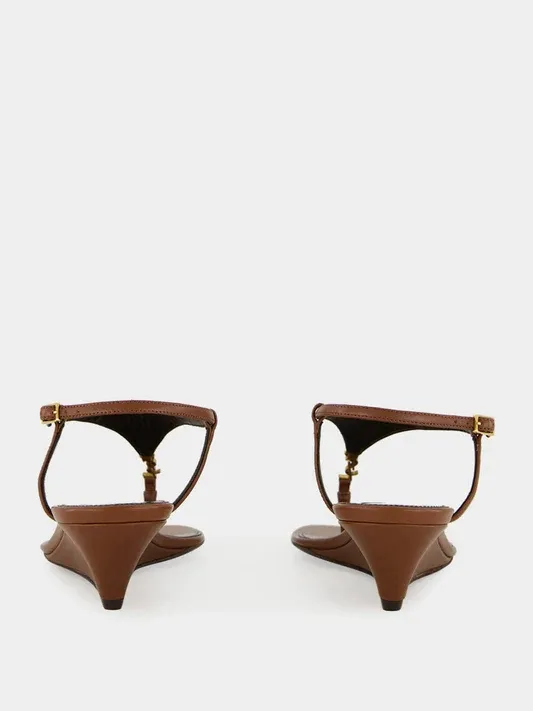 40Mm Cassandre-Plaque Leather Sandals