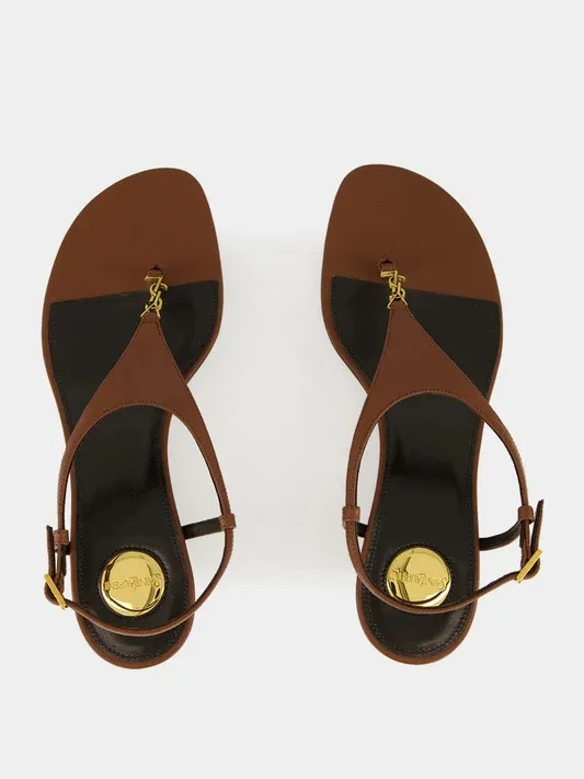 40Mm Cassandre-Plaque Leather Sandals