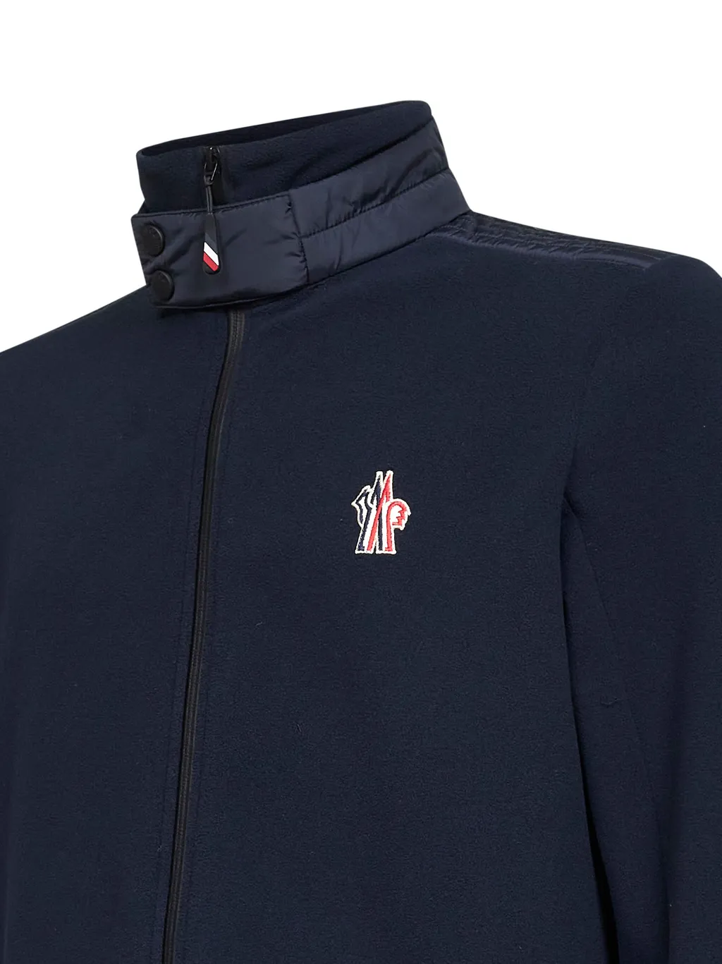 Moncler Grenoble Logo Embroidered Zip-Up Sweatshirt