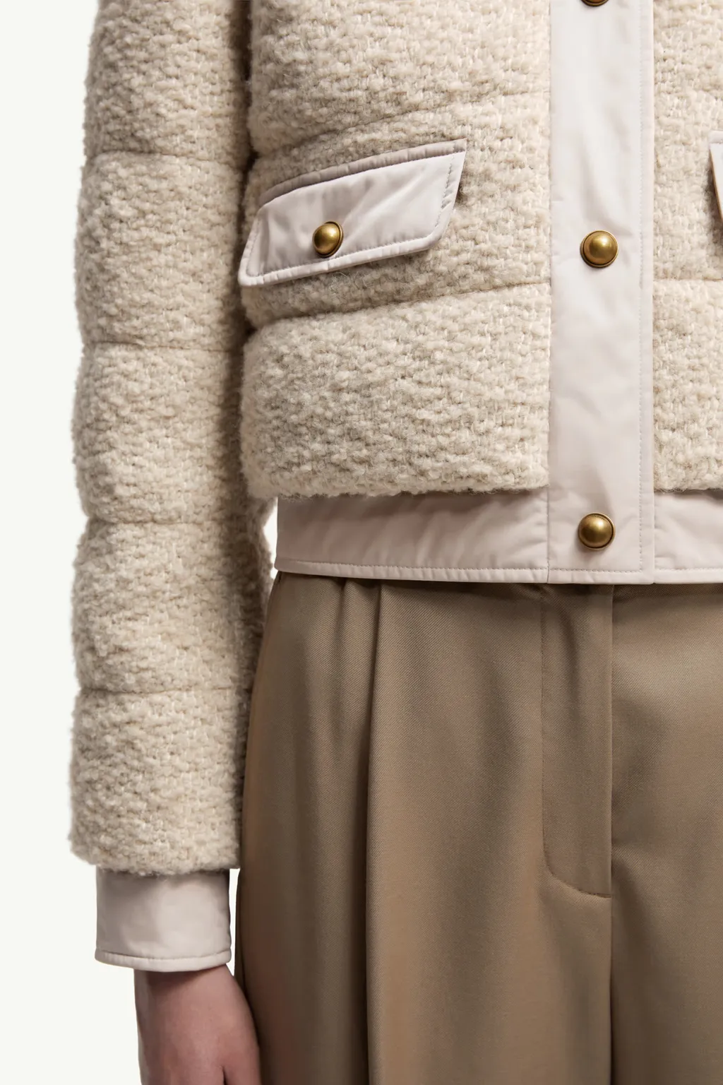 Moncler Blandy Bouclé Short Down Jacket