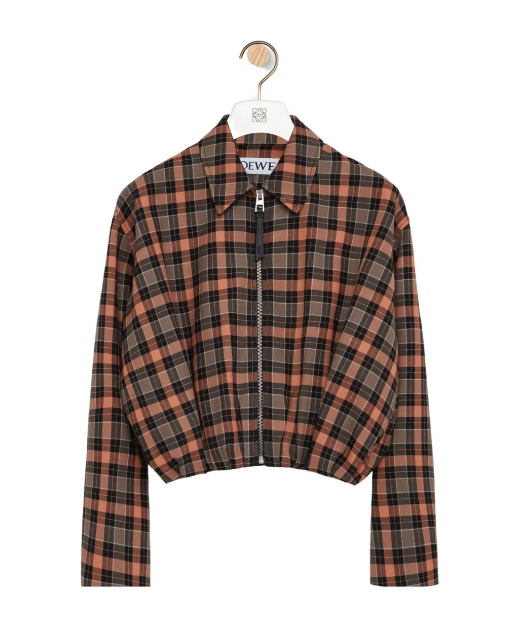 Loewe Checked Zipped Shirt Jacket