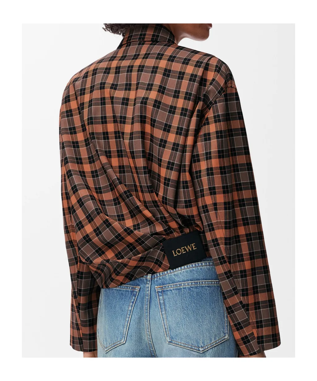 Loewe Checked Zipped Shirt Jacket