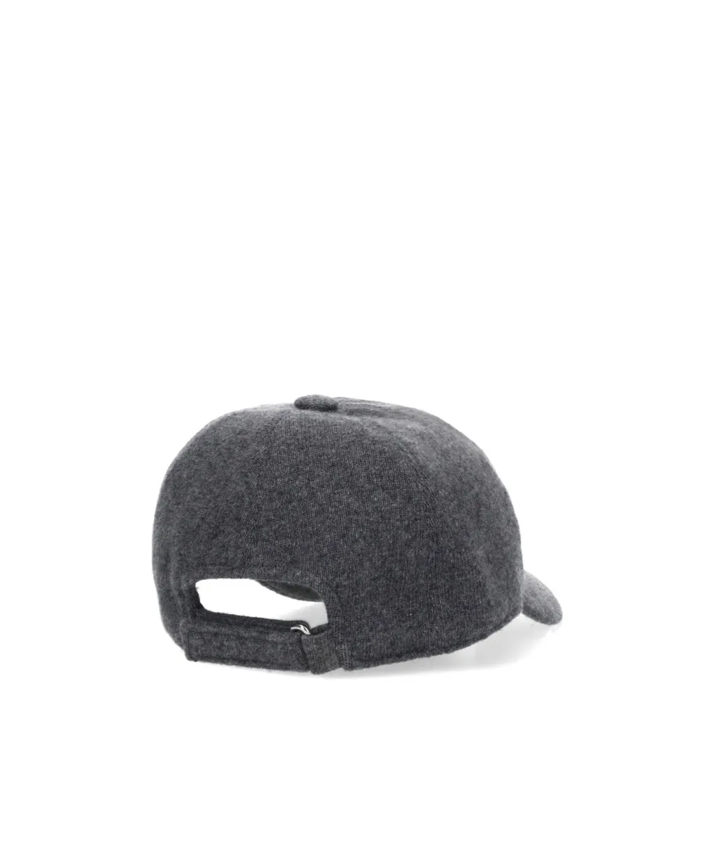 Borsalino Logo-Lettering Curved Peak Baseball Cap