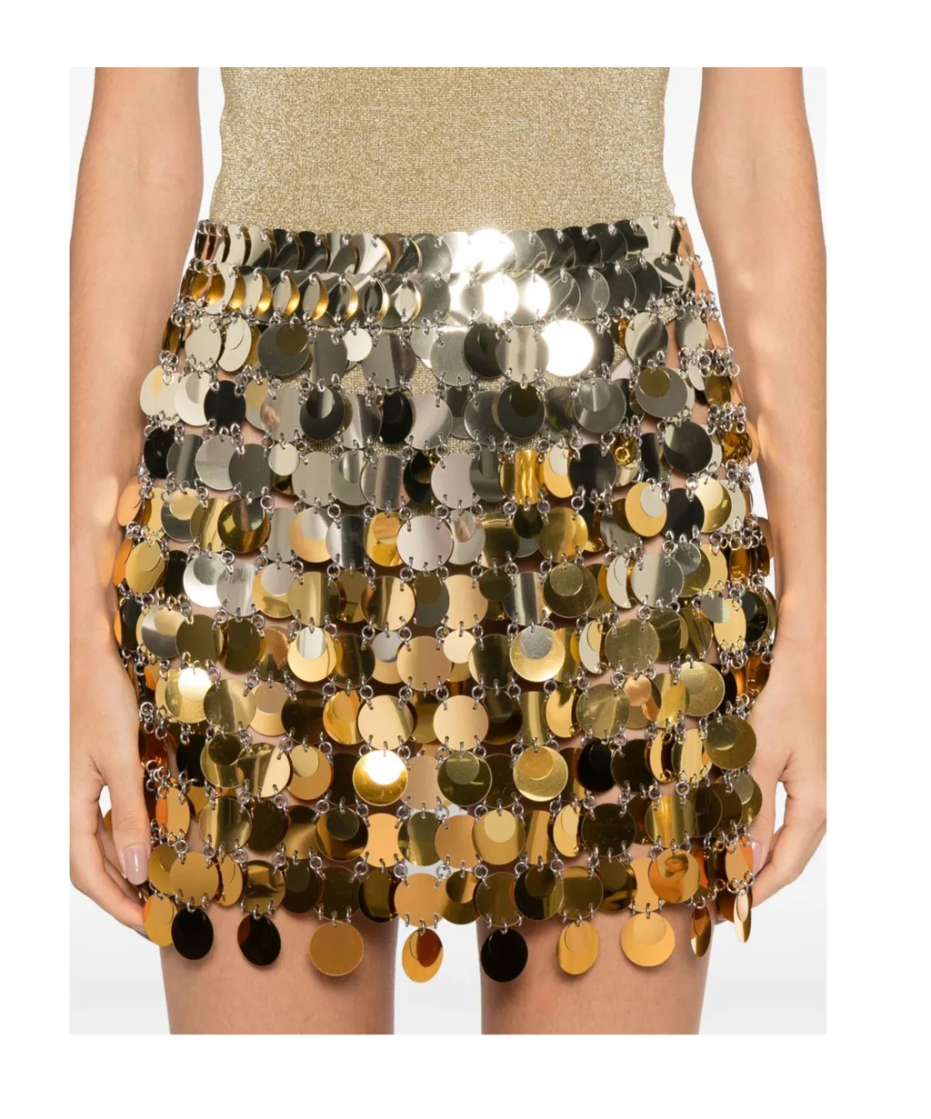 Gradient-Effect Mini Skirt