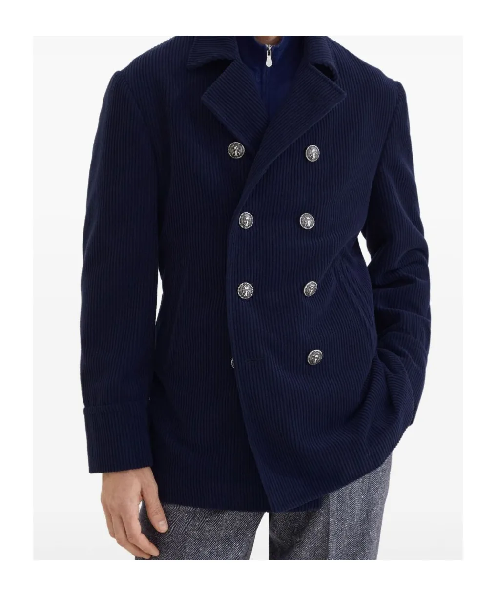 Corduroy Double-Breasted Jacket
