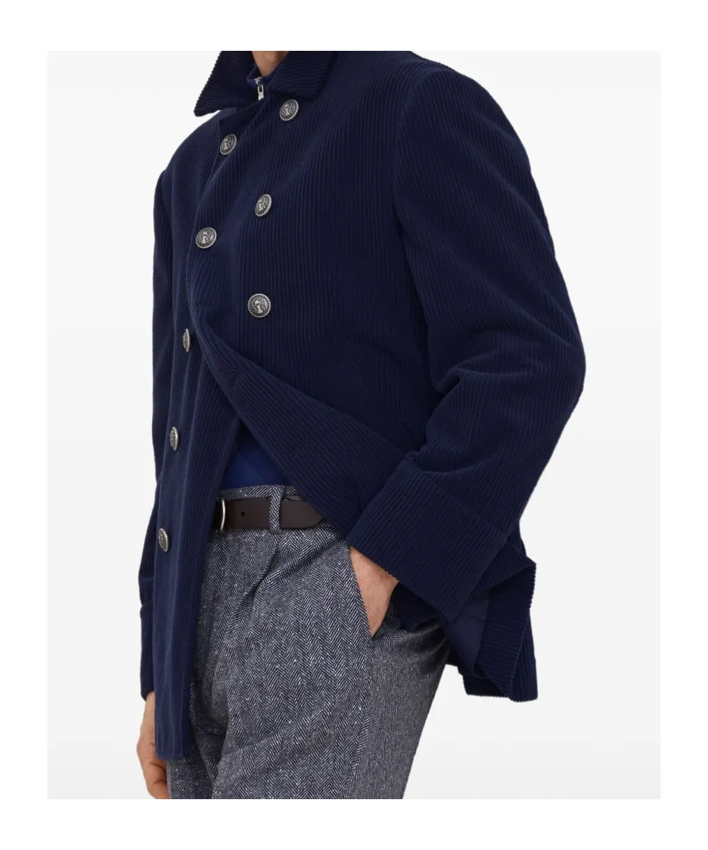 Corduroy Double-Breasted Jacket