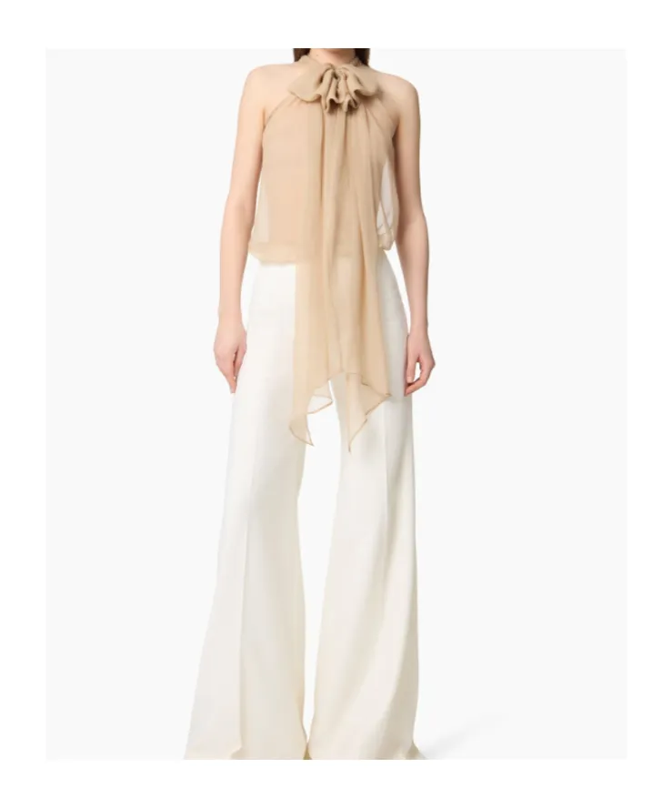Halterneck Silk Top