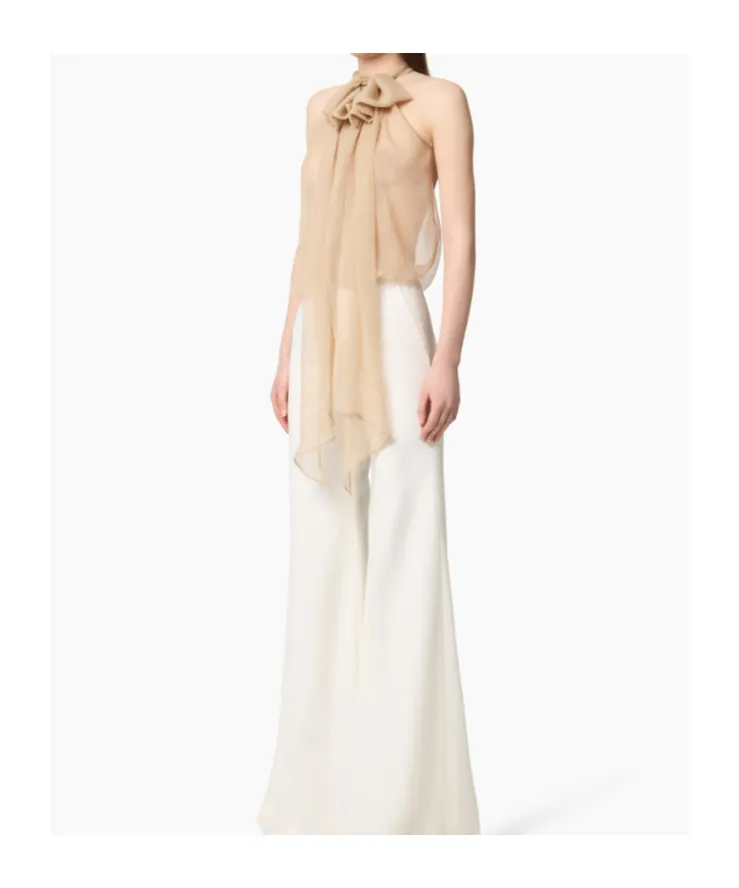 Halterneck Silk Top