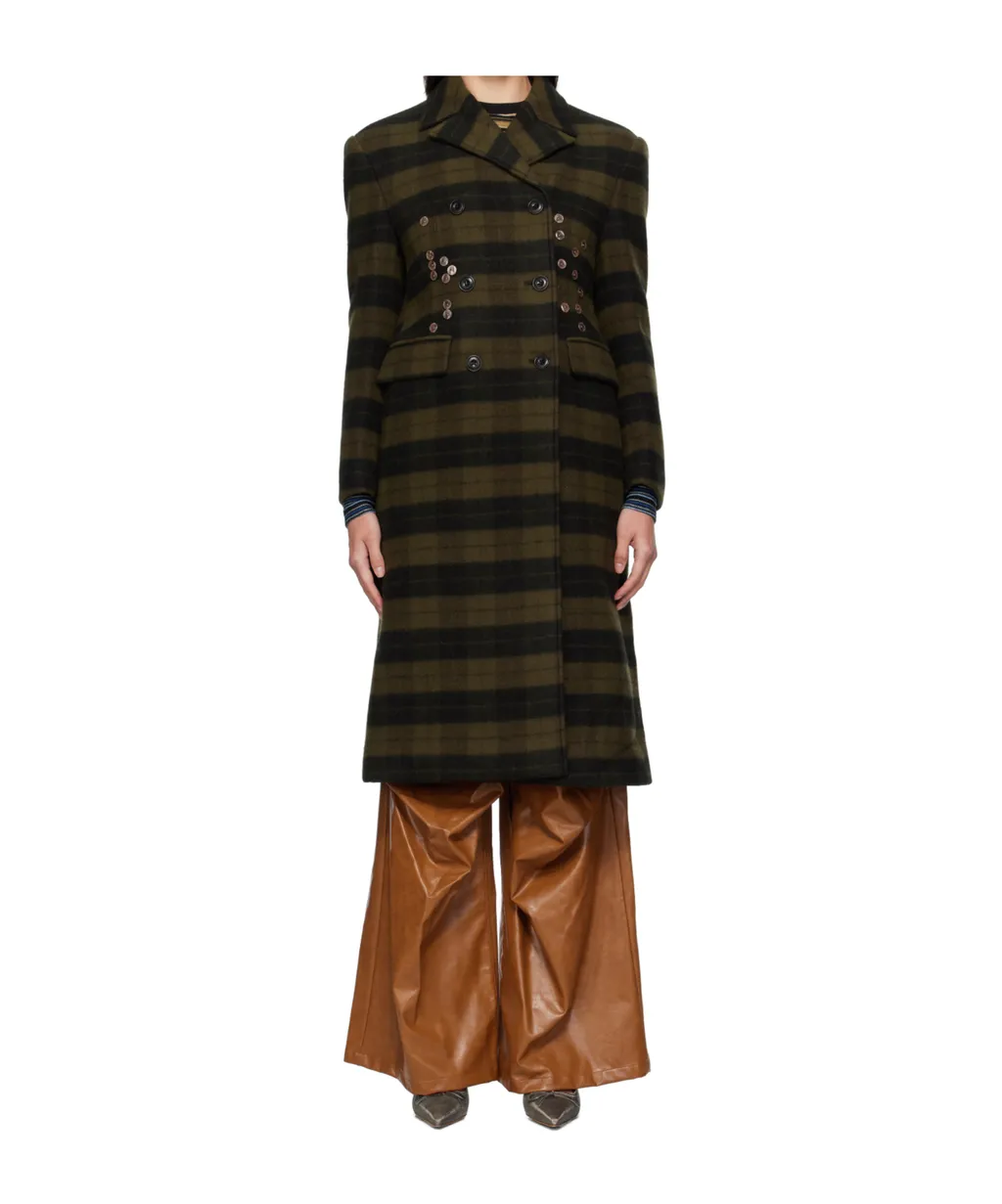 Lacie Check Buttons Coat