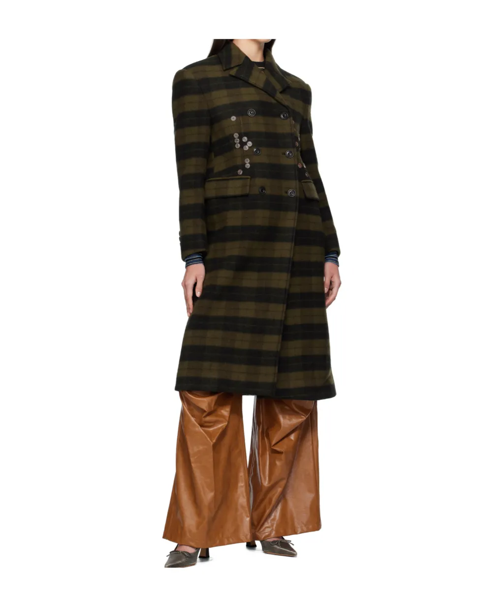 Lacie Check Buttons Coat