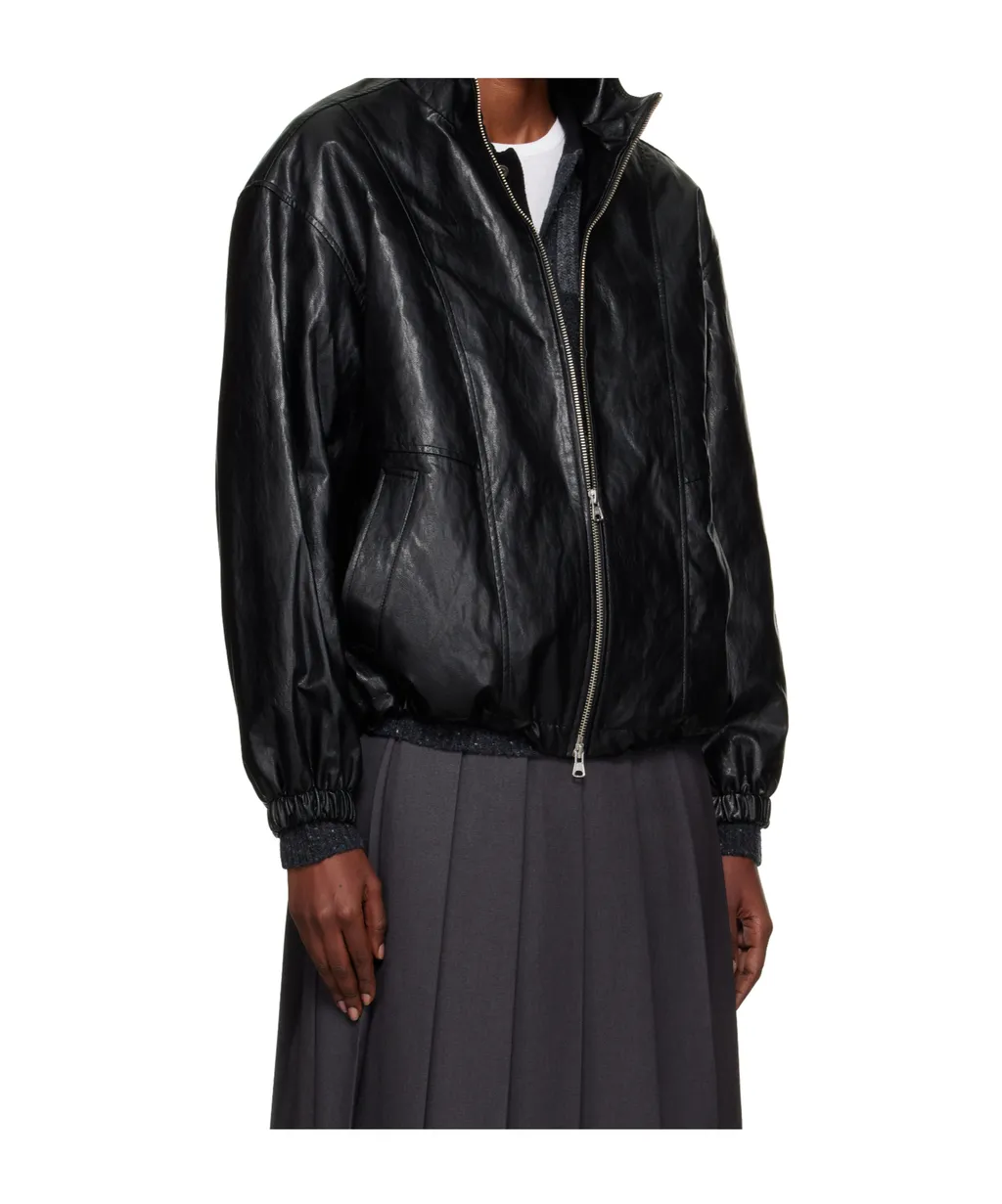 Zippered Long-Sleeved Cotton Jacket
